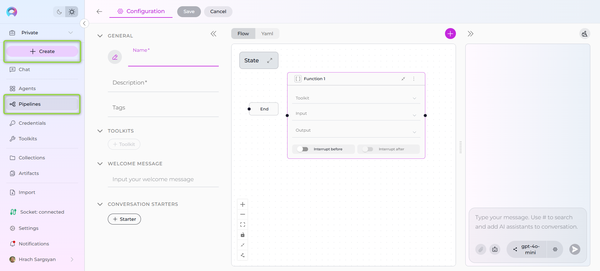 Create Pipeline