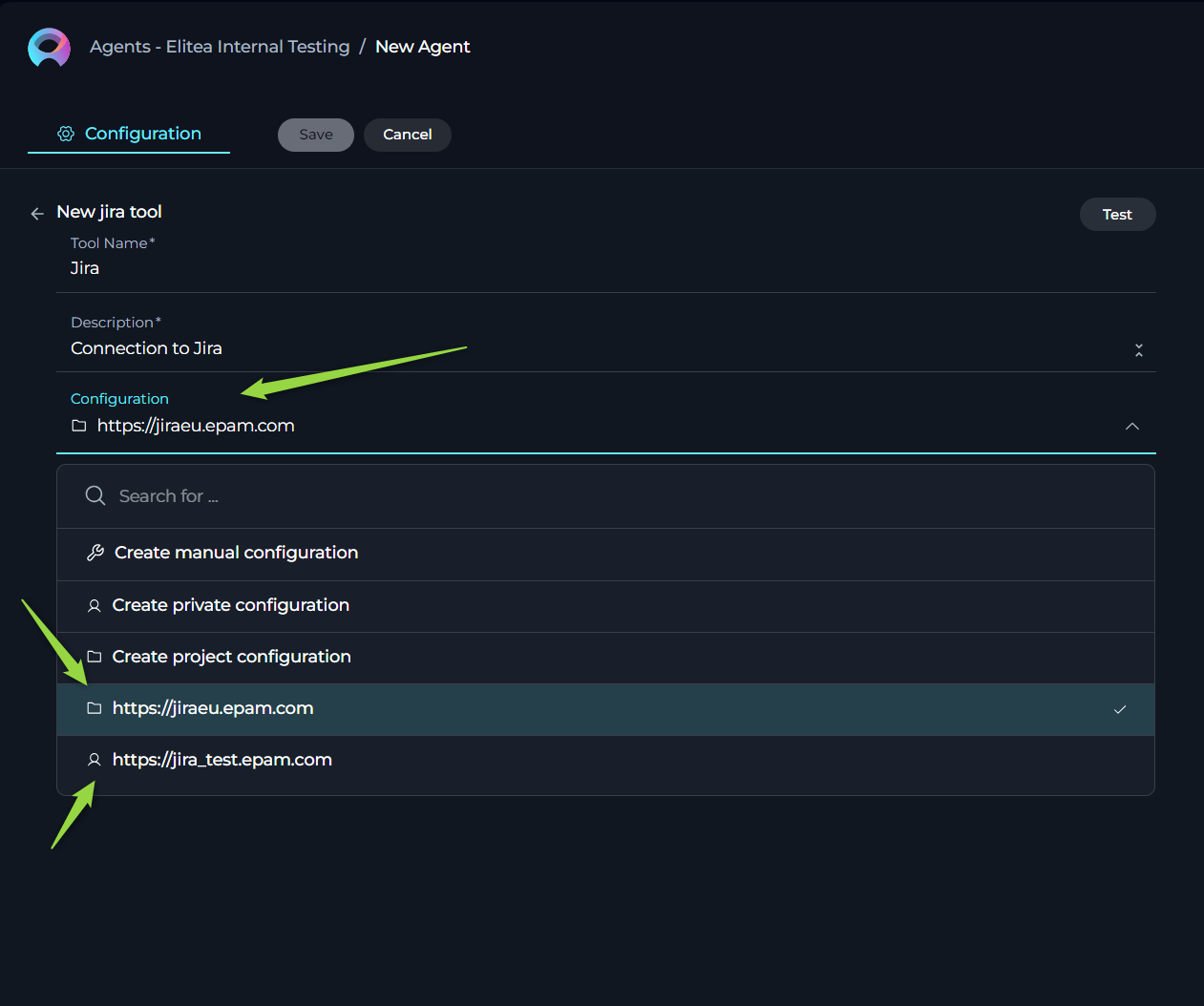 Configuration-Select_Project_Integration