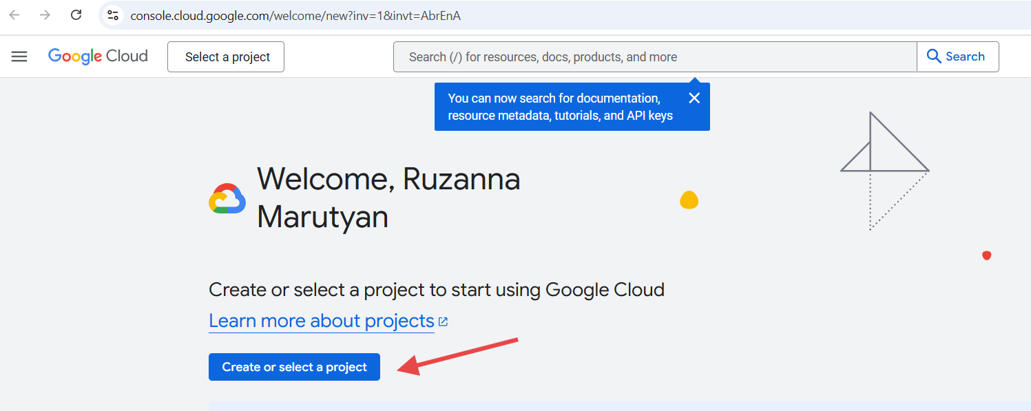 create project