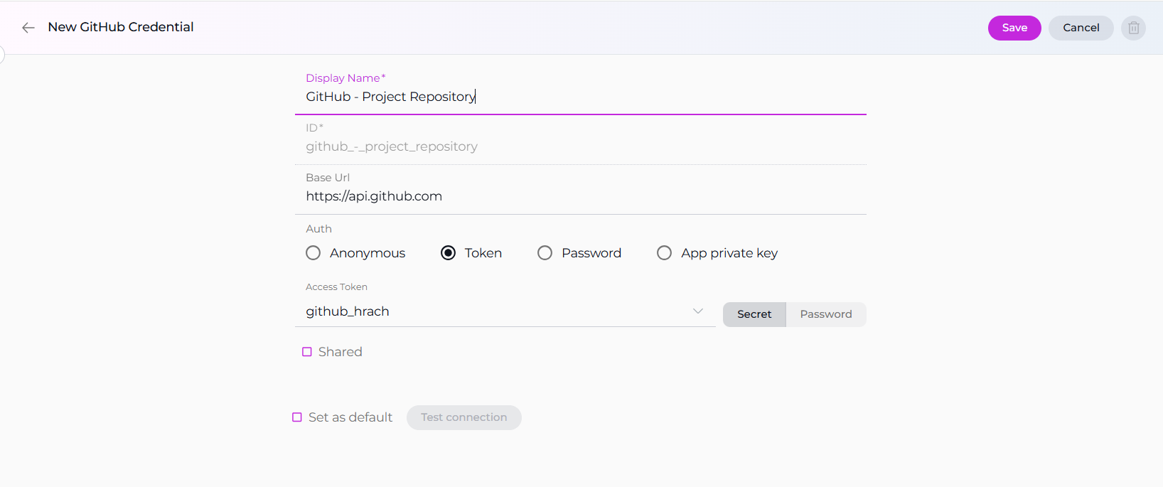 GitHub Credential Setup