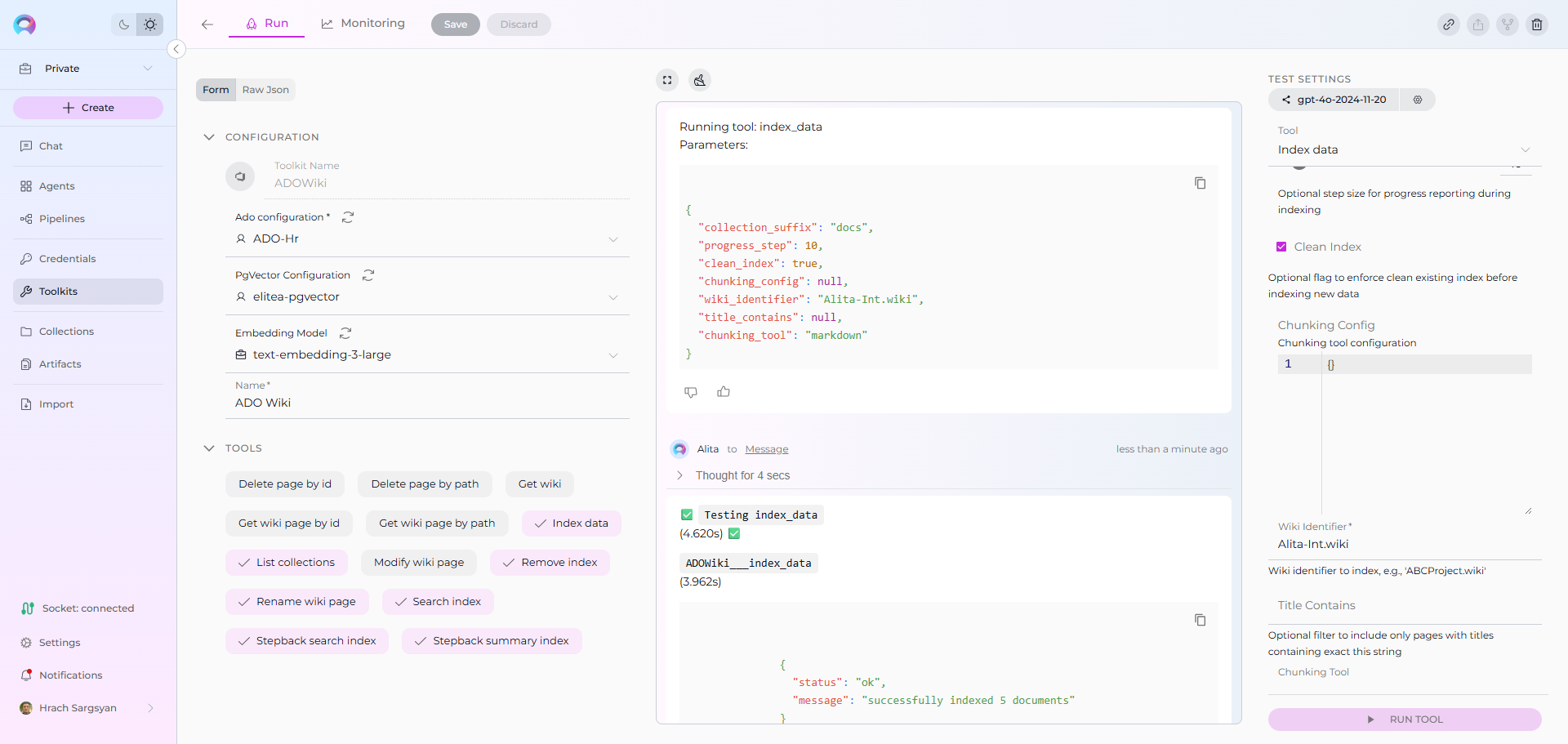 ADO Wiki Index Configuration