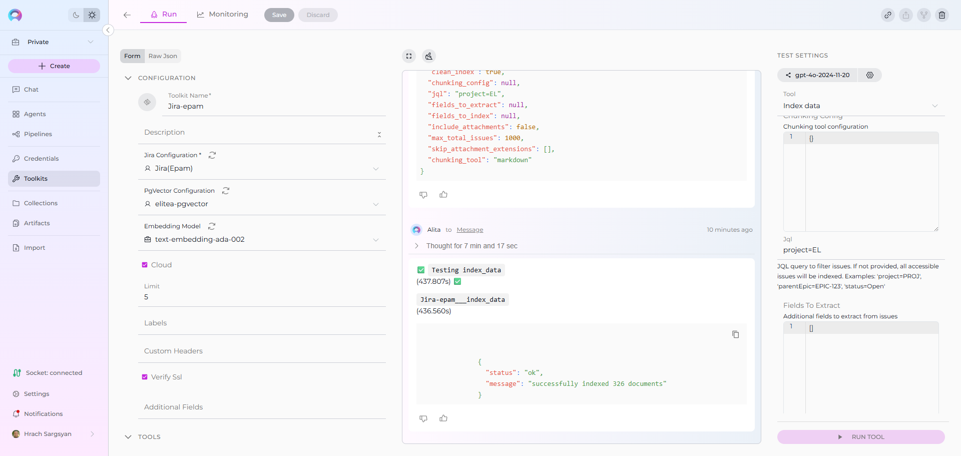 Jira Index Configuration