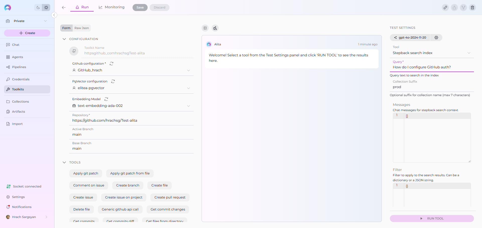 Stepback Search – form