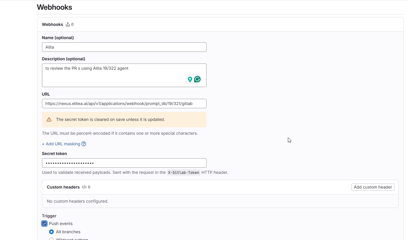 GitLab Webhook Configuration2