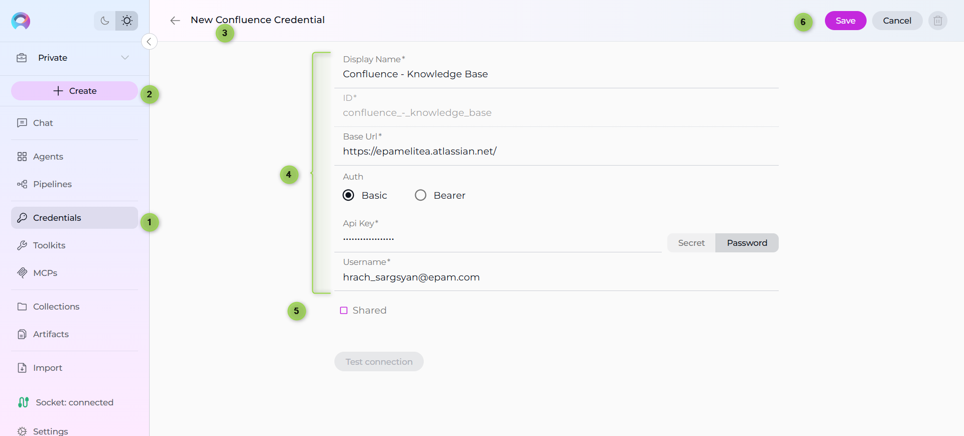 Confluence Credential