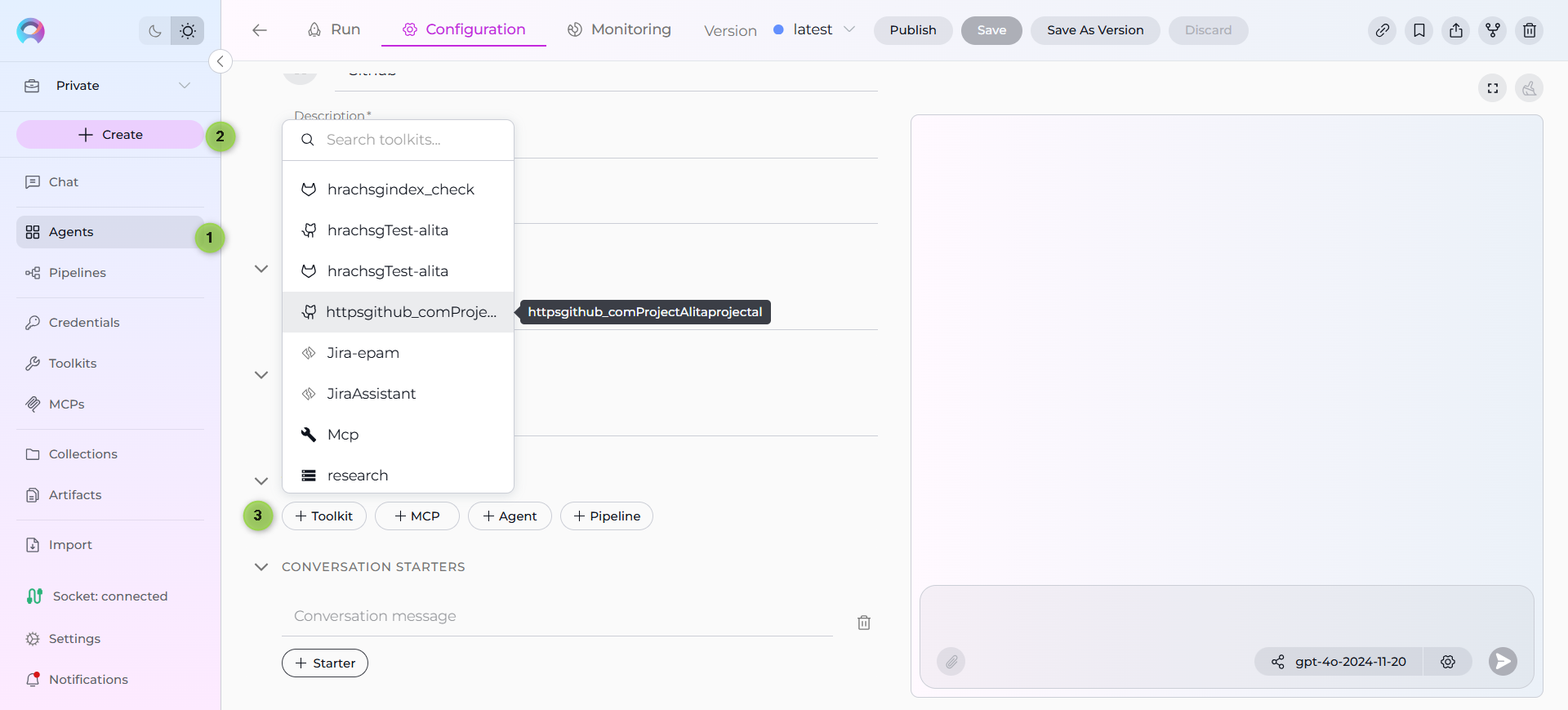 GitHub to Agent