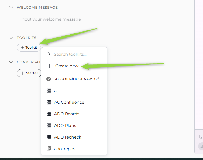 Add toolkits