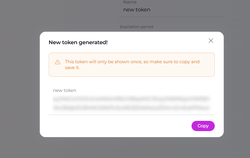Copy Token